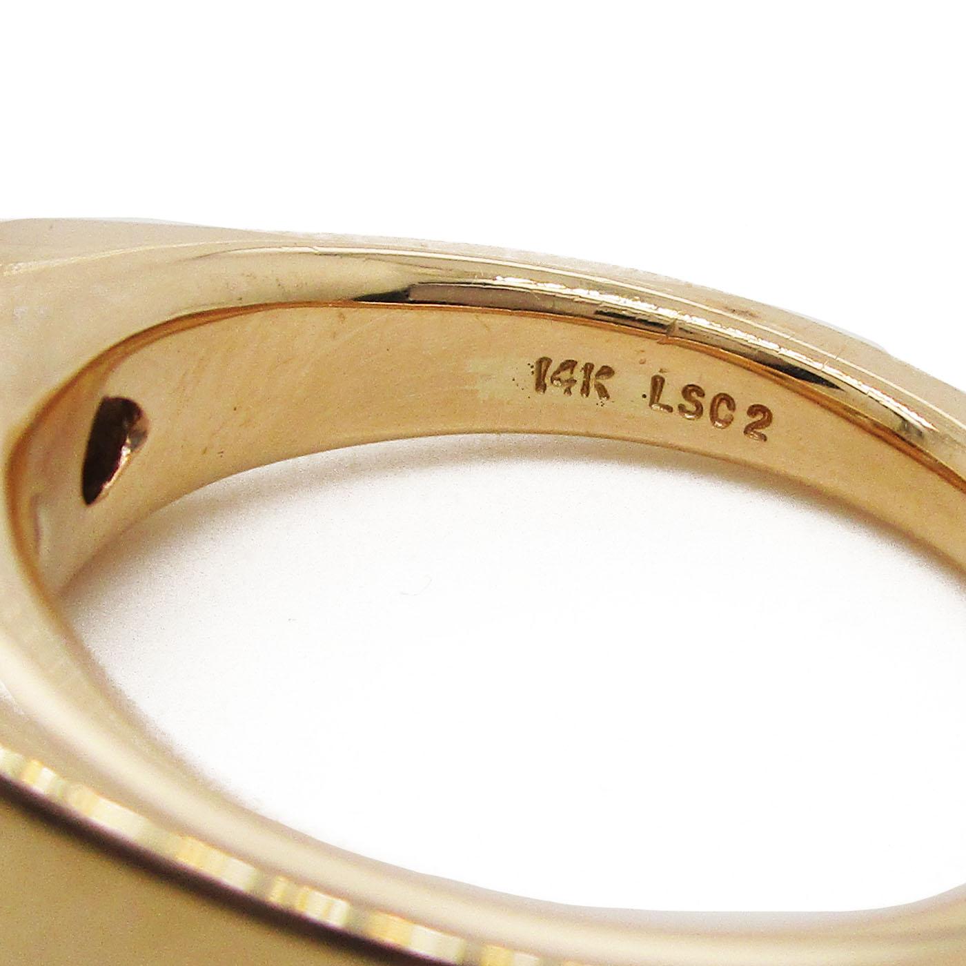 Modern 14 Karat Yellow Gold Three-Stone Leo Diamond Ring