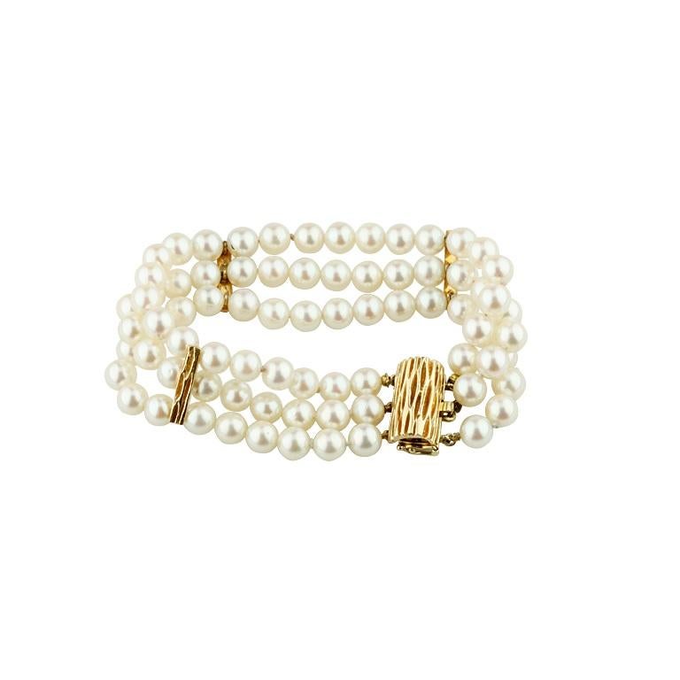 3 strand pearl bracelet