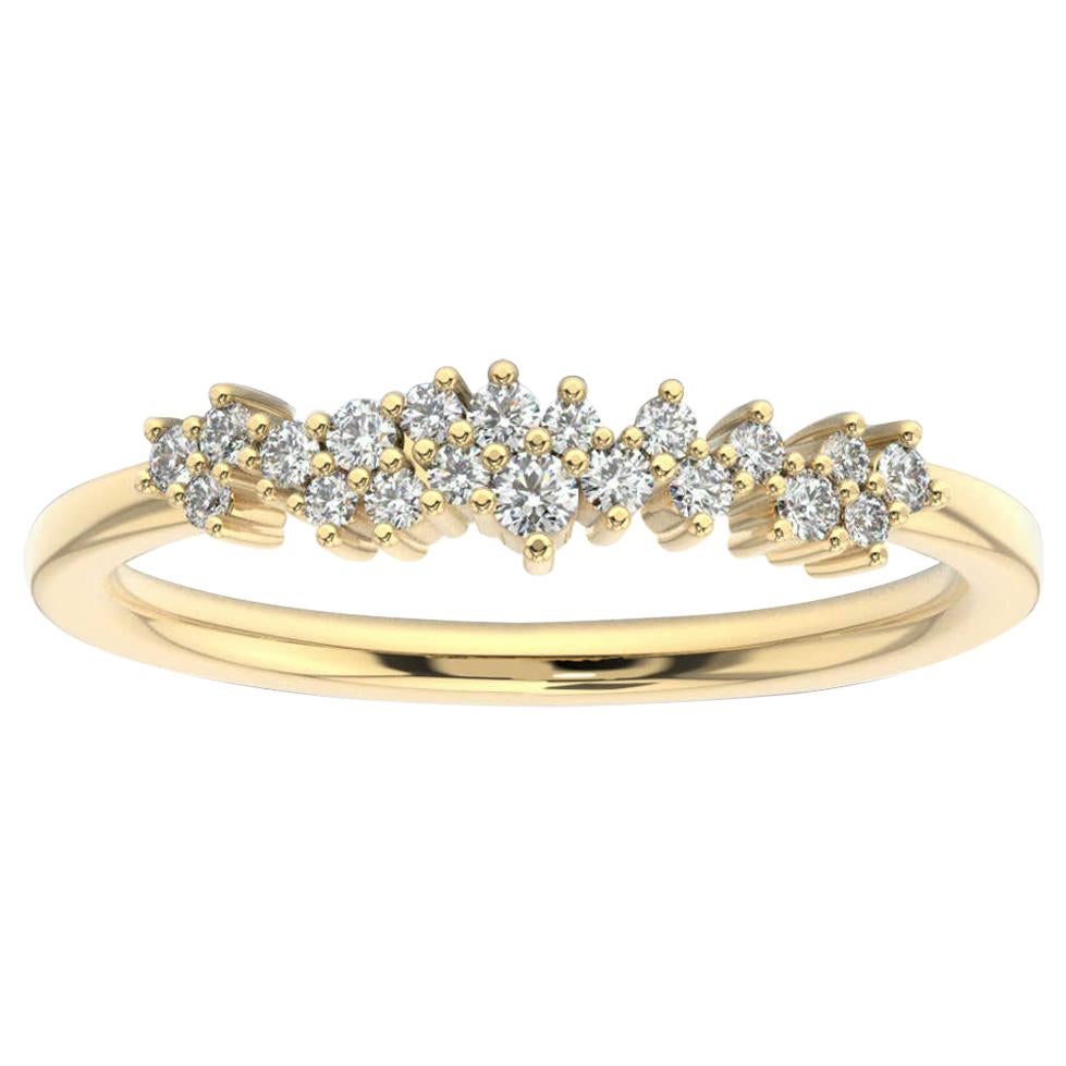 14K Yellow Gold Tiana Diamond Ring '1/5 Ct. Tw' For Sale