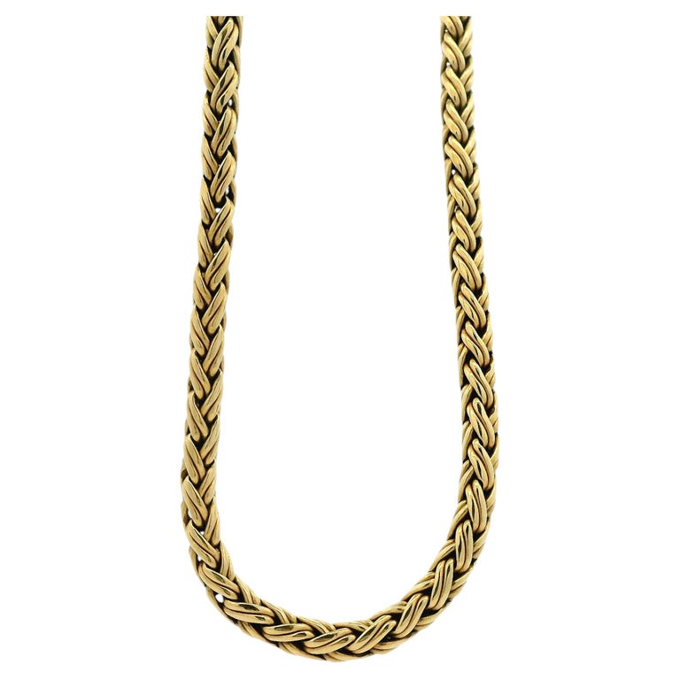 Tiffany & Co. 14k Yellow Gold Tiffany & Co. Wheat Chain Necklace 18"