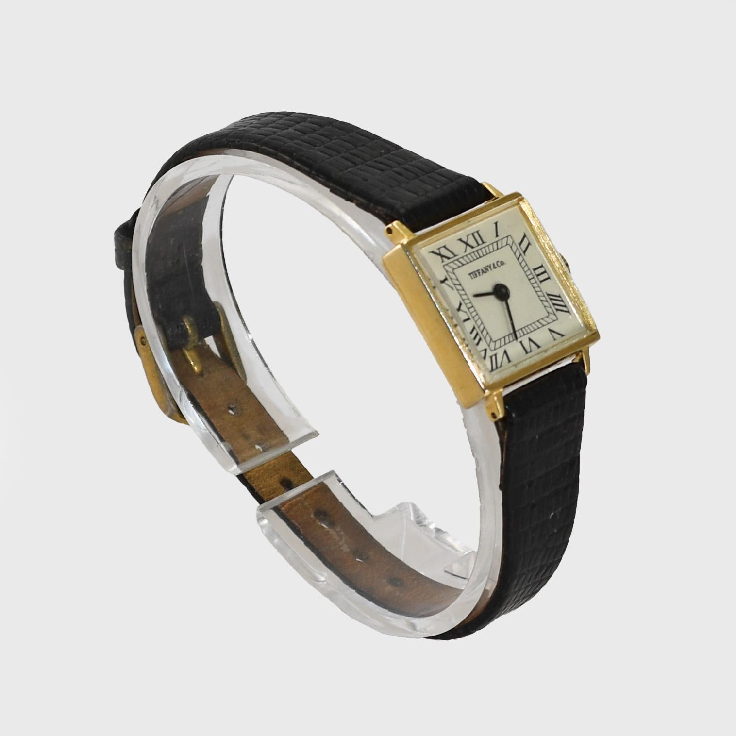 tiffany & co 14k gold watch