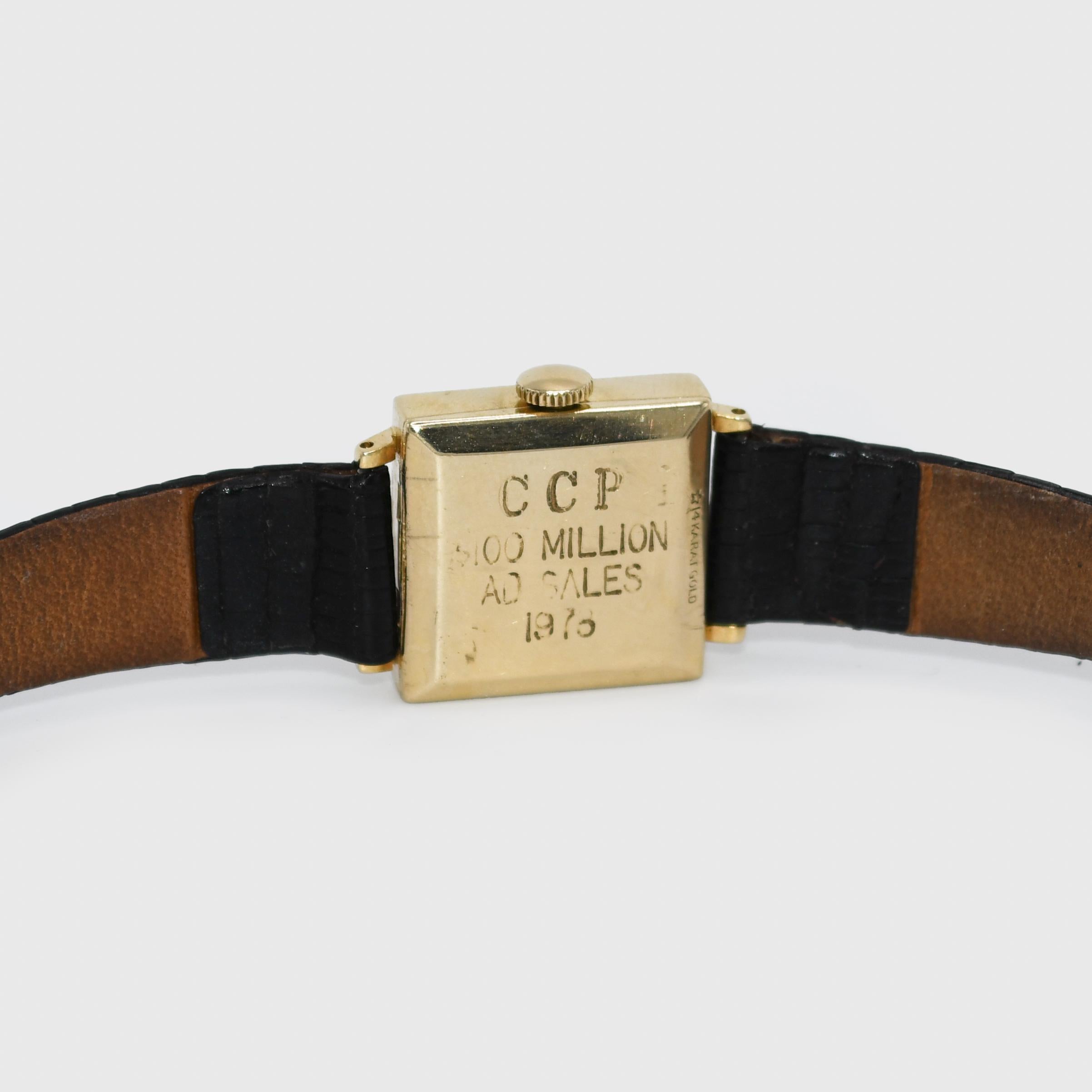 Women's or Men's 14K Yellow Gold Tiffany & Co. Wristwatch 17j, 1978