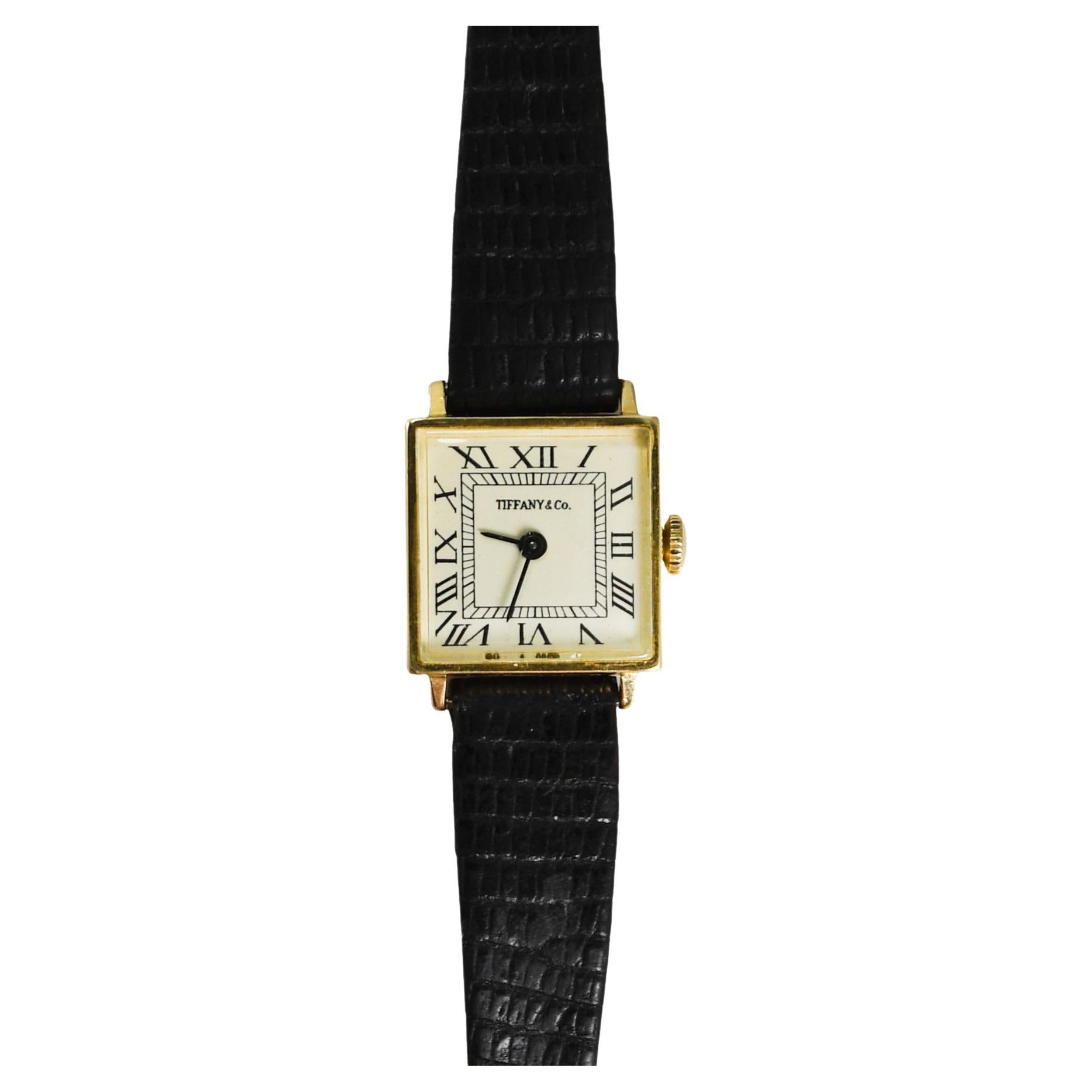 14K Yellow Gold Tiffany & Co. Wristwatch 17j, 1978