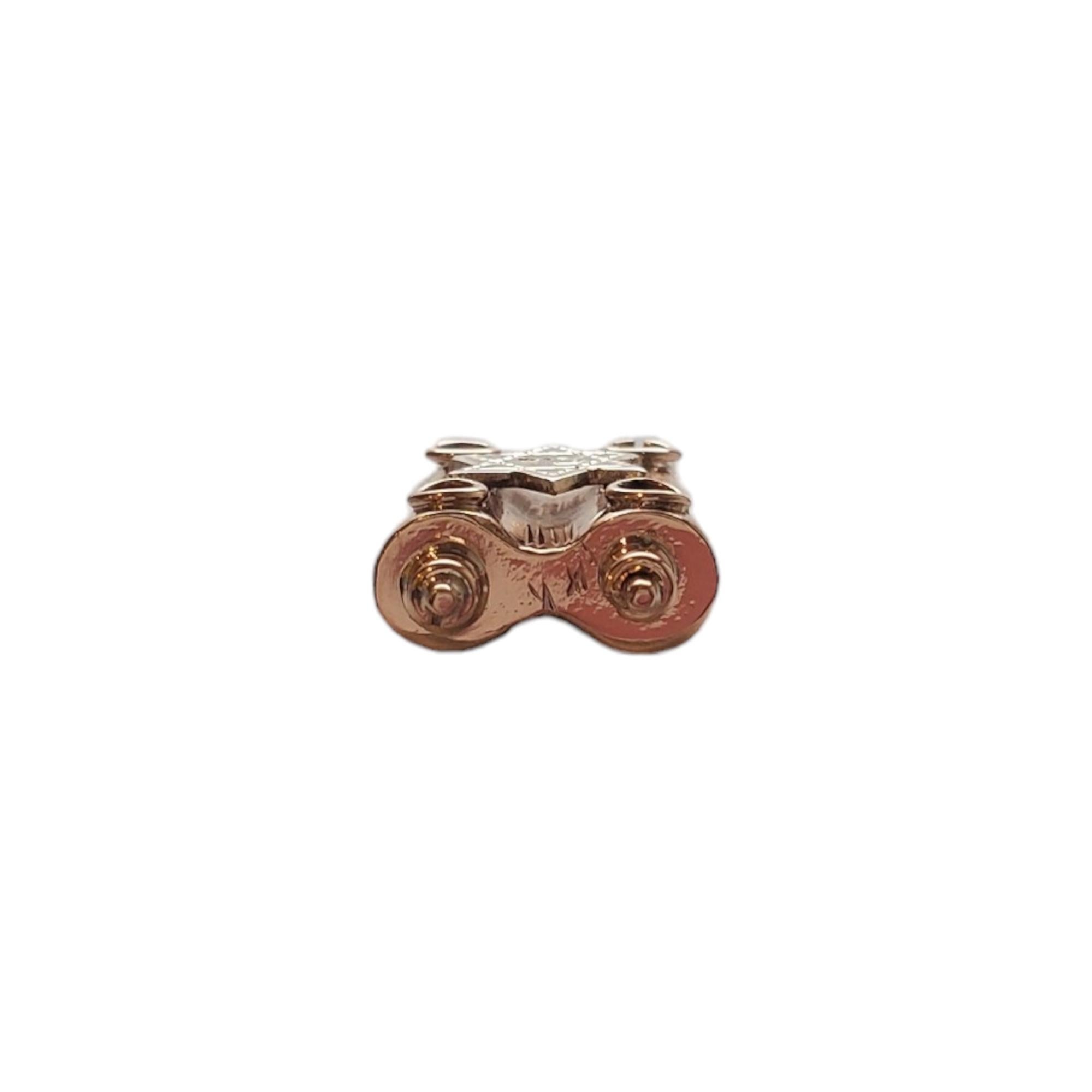Women's 14K Rose and Yellow Gold Torah Charm #17602 For Sale