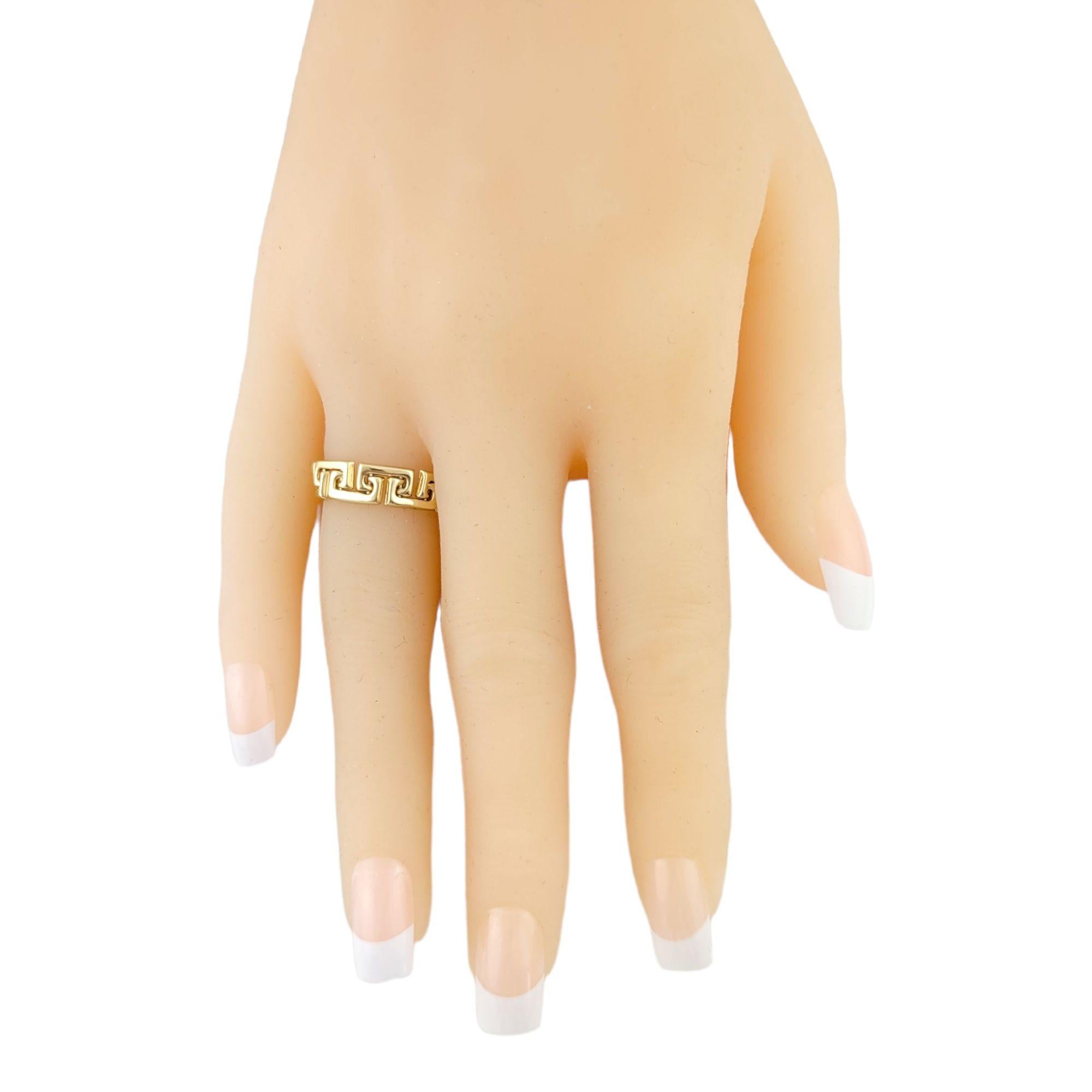14K Gelbgold Stammesgliederring Größe 6,75 1