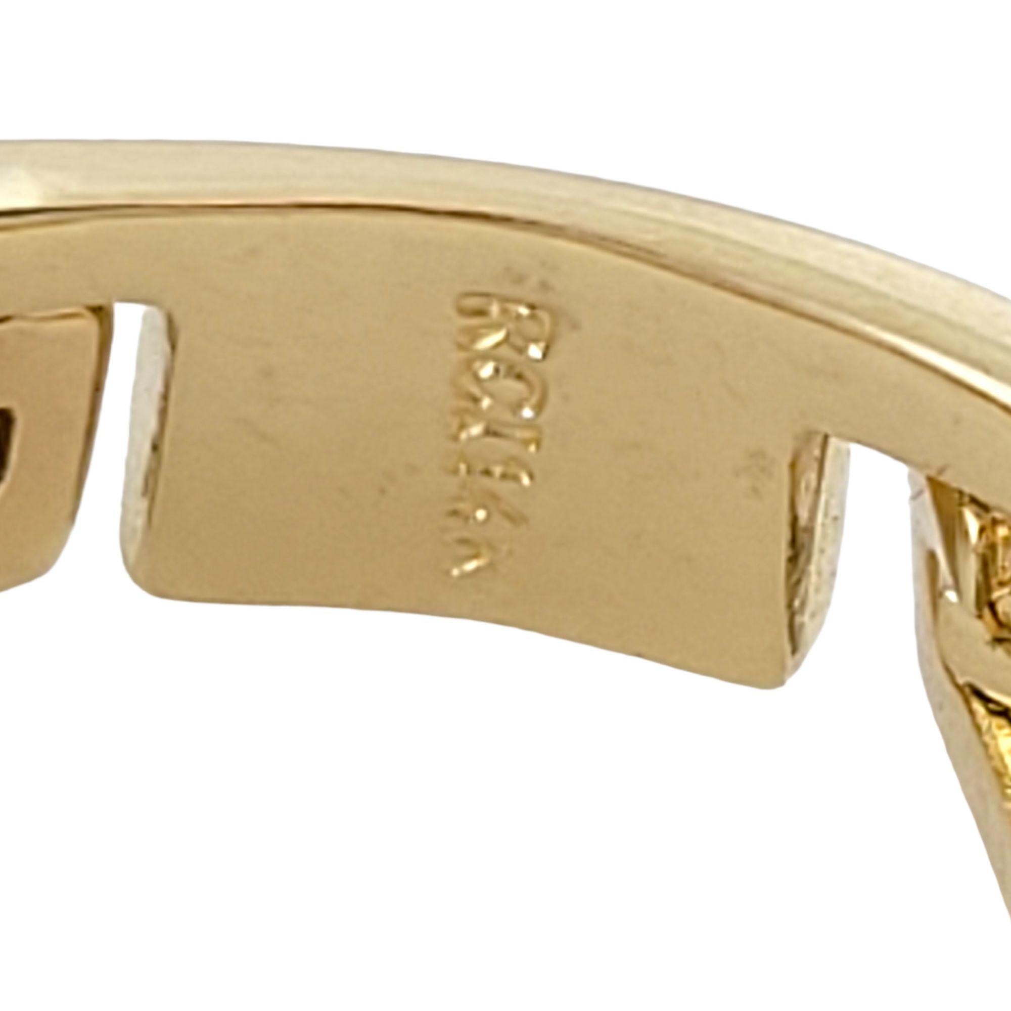 14k Yellow Gold Tribal Link Ring In Good Condition In Washington Depot, CT