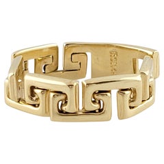 Anello Tribale A Link in oro giallo 14k