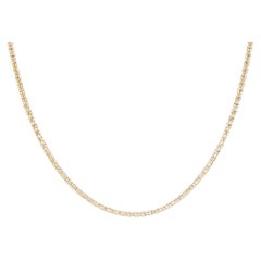 14K Yellow Gold Triple Bead Necklace