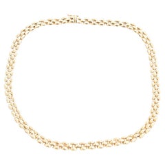 14K Yellow Gold Triple Link Necklace