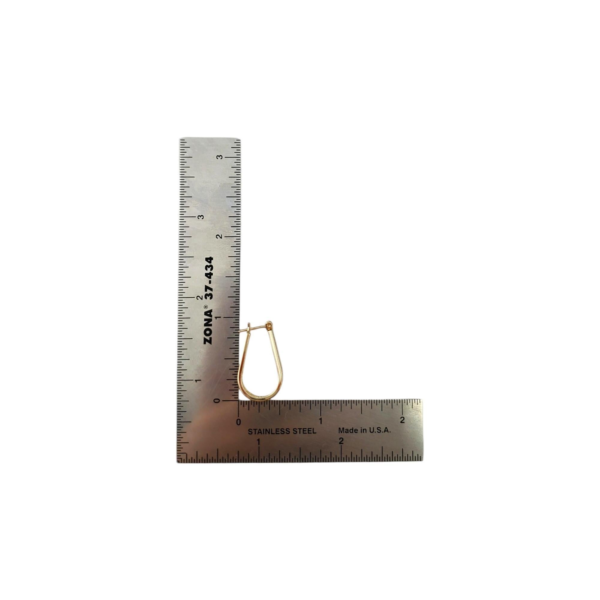 14K Gelbgold Dreifach-Reihe Kabel-Ohrringe #17014 im Angebot 7