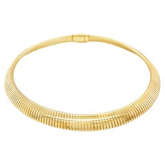 14k Yellow Gold Tubogas Necklace