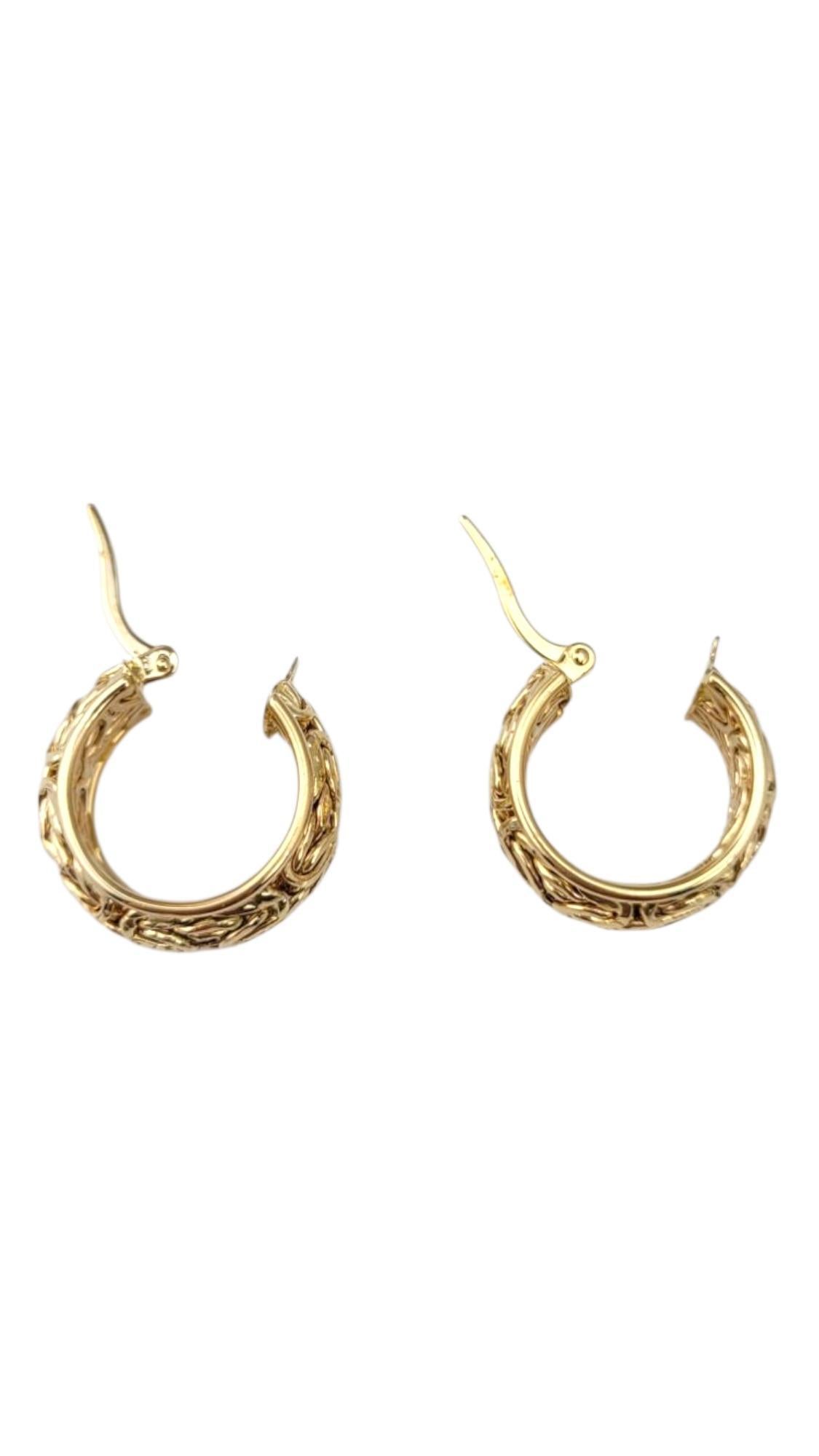 14K Gelbgold Türkische Reifen Ohrringe #21699 im Zustand „Gut“ im Angebot in Washington Depot, CT