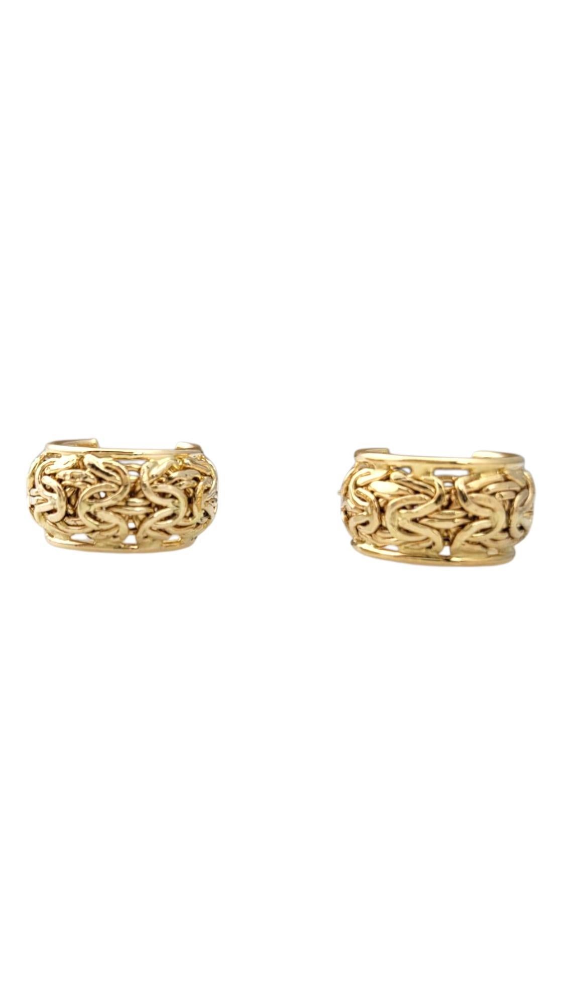 14K Gelbgold Türkische Reifen Ohrringe #21699 Damen im Angebot