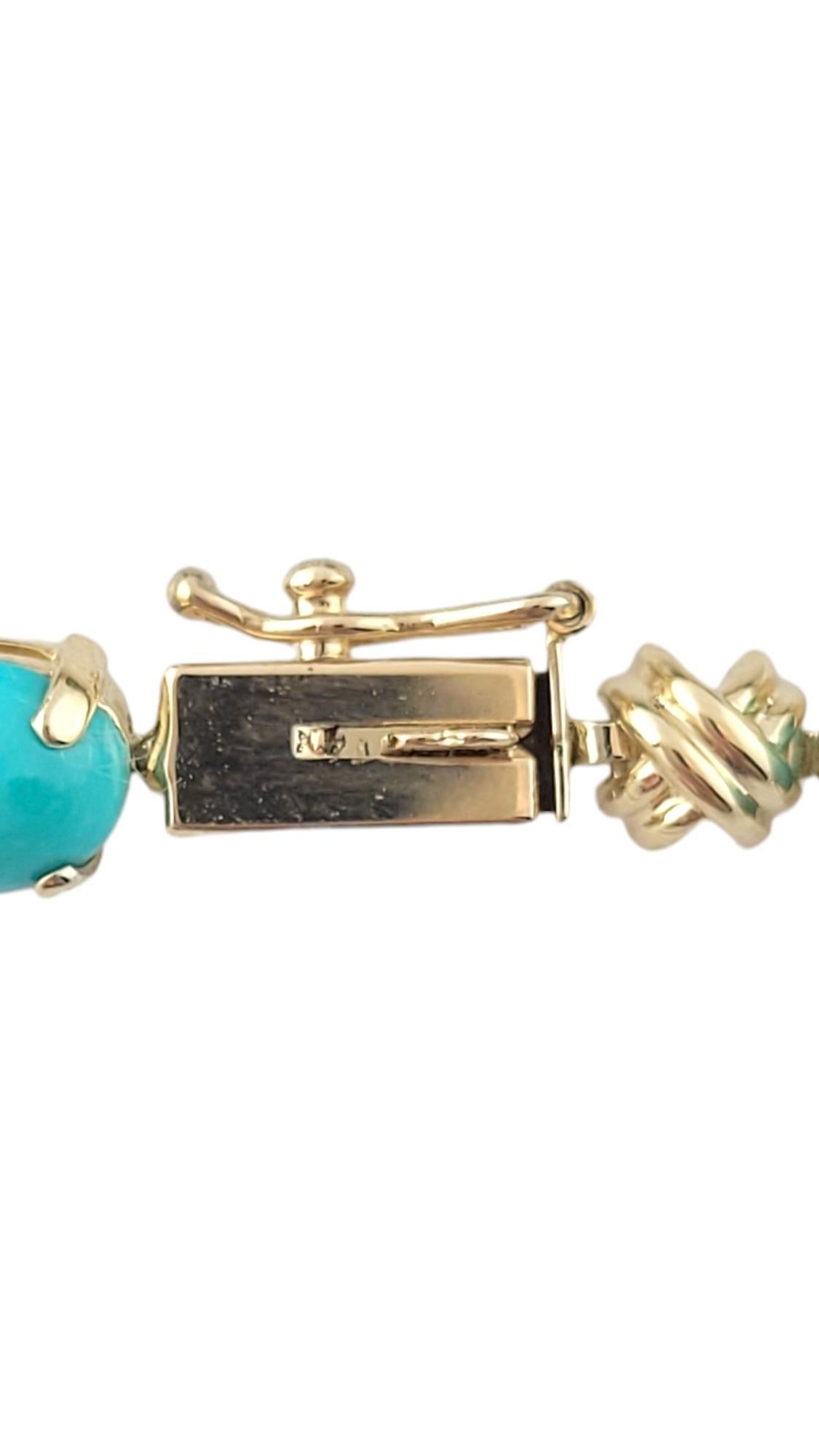  Bracelet turquoise en or jaune 14 carats n° 16369 Pour femmes 