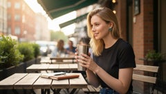 14K Gelbgold Türkis & Schwarzer Onyx Diamant Türklopfer-Ohrringe