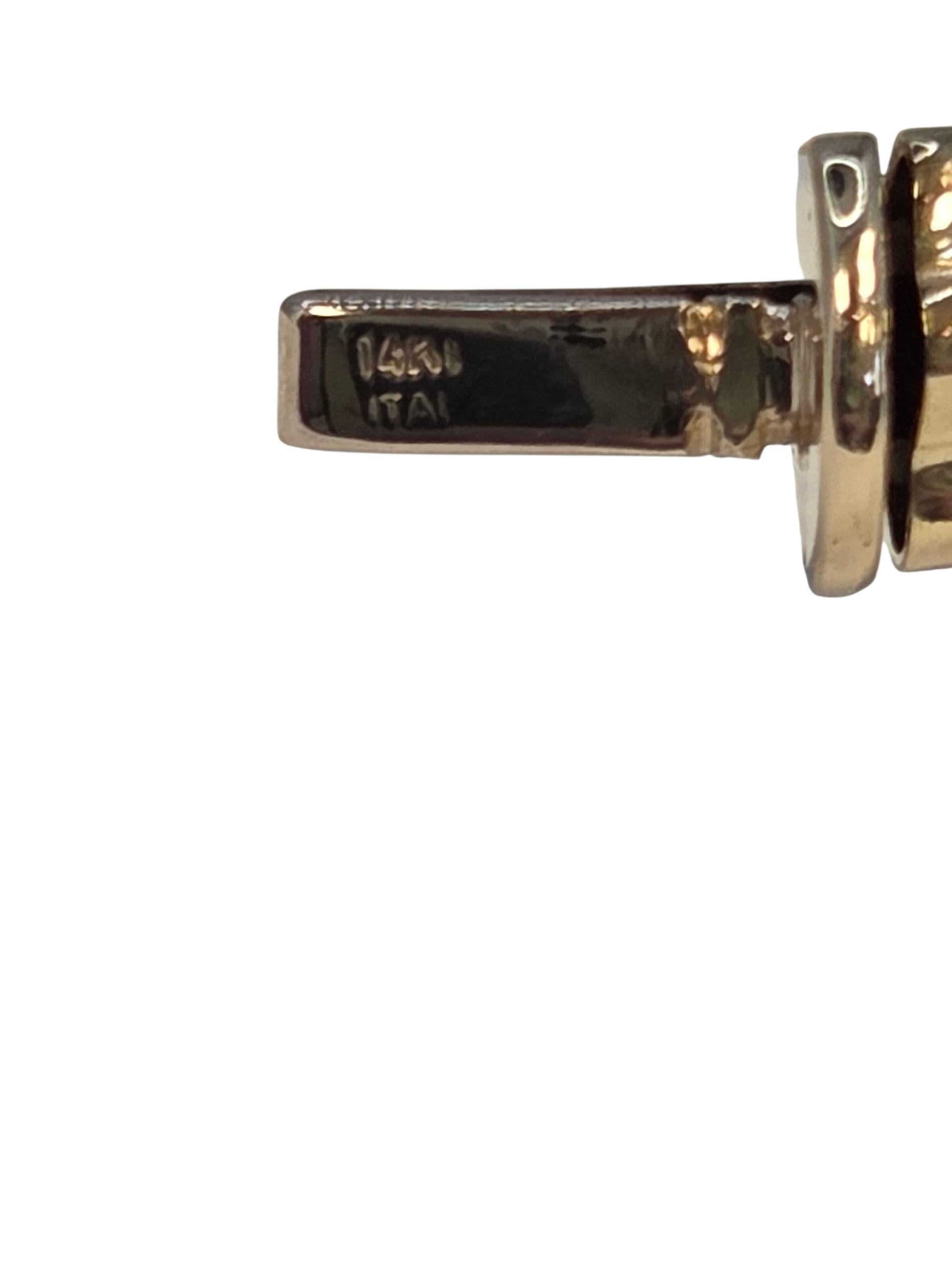 Bracciale Bangle intrecciato in oro giallo 14K #23851 in vendita 1