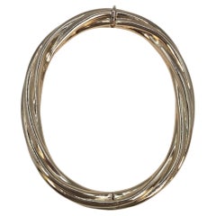 14K Yellow Gold Twisted Bangle Bracelet #23851