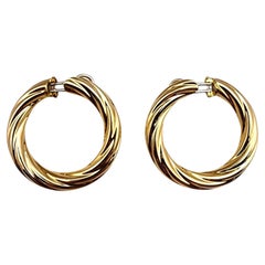 Boucles d'oreilles en or jaune 14K #22693