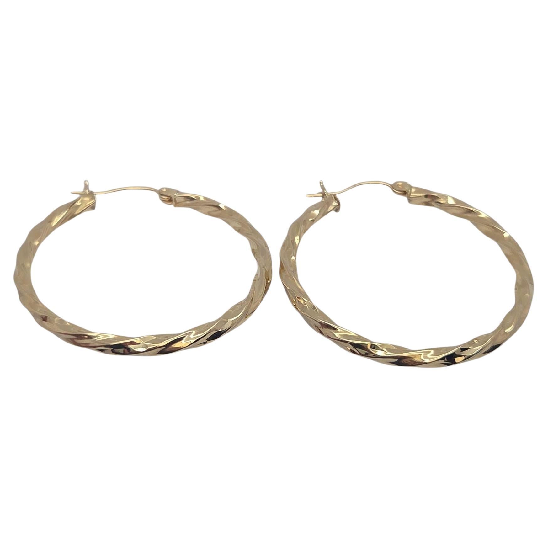 Boucles d
oreilles en or jaune 14K #23827
