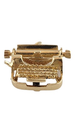 14K Yellow Gold Typewriter Charm #18181