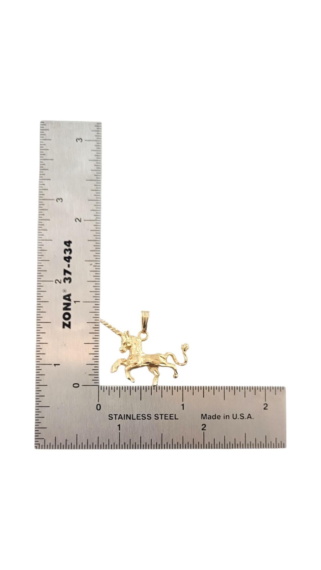 14K Yellow Gold Unicorn Charm #16233 For Sale 1