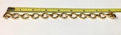 Bracelet unisexe à maillons en or jaune 14k