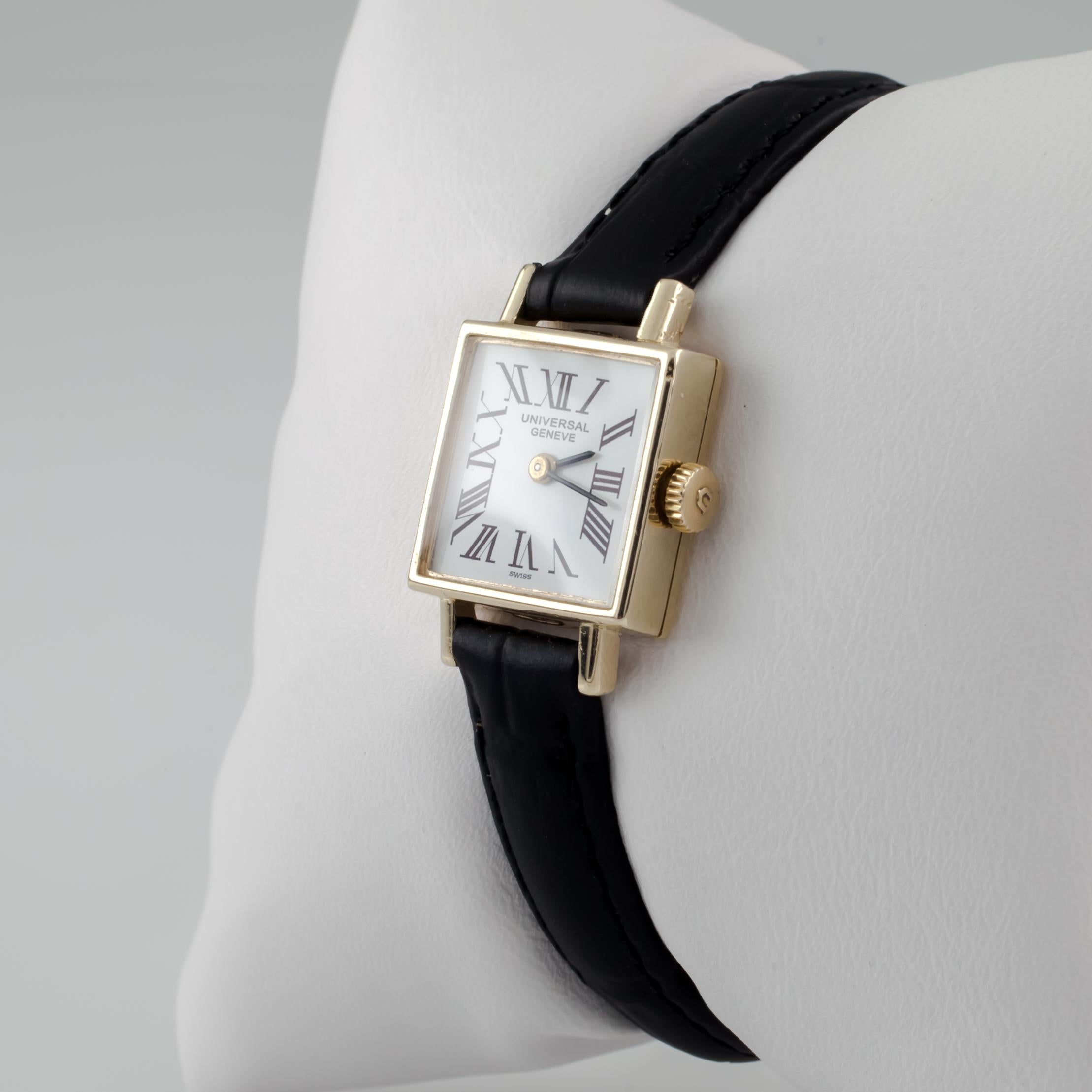 geneve women's 14k gold watch