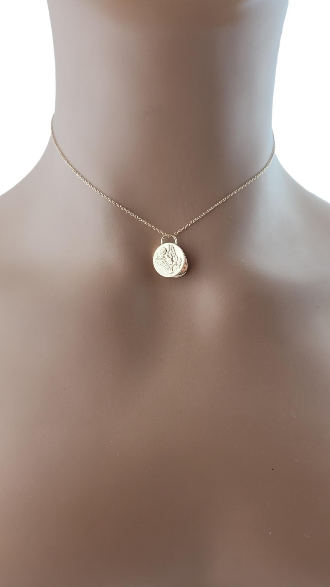 14K Yellow Gold U.S. Army Cap Pendant #16067 2
