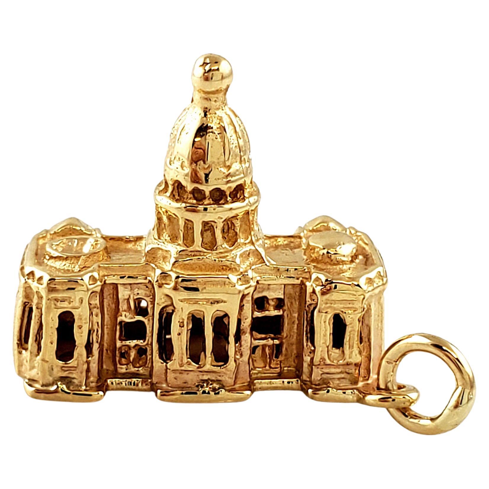 14k Yellow Gold Treasure Chest Charm For Sale at 1stDibs
