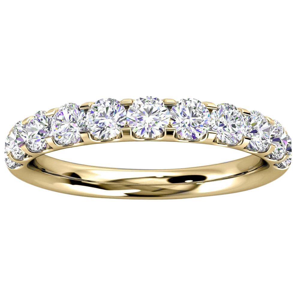 14K Yellow Gold Valerie Micro-Prong Diamond Ring '1 Ct. Tw'