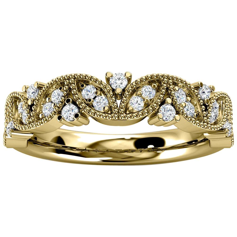 For Sale:  14k Yellow Gold Vera Diamond Ring '1/5 Ct. Tw'