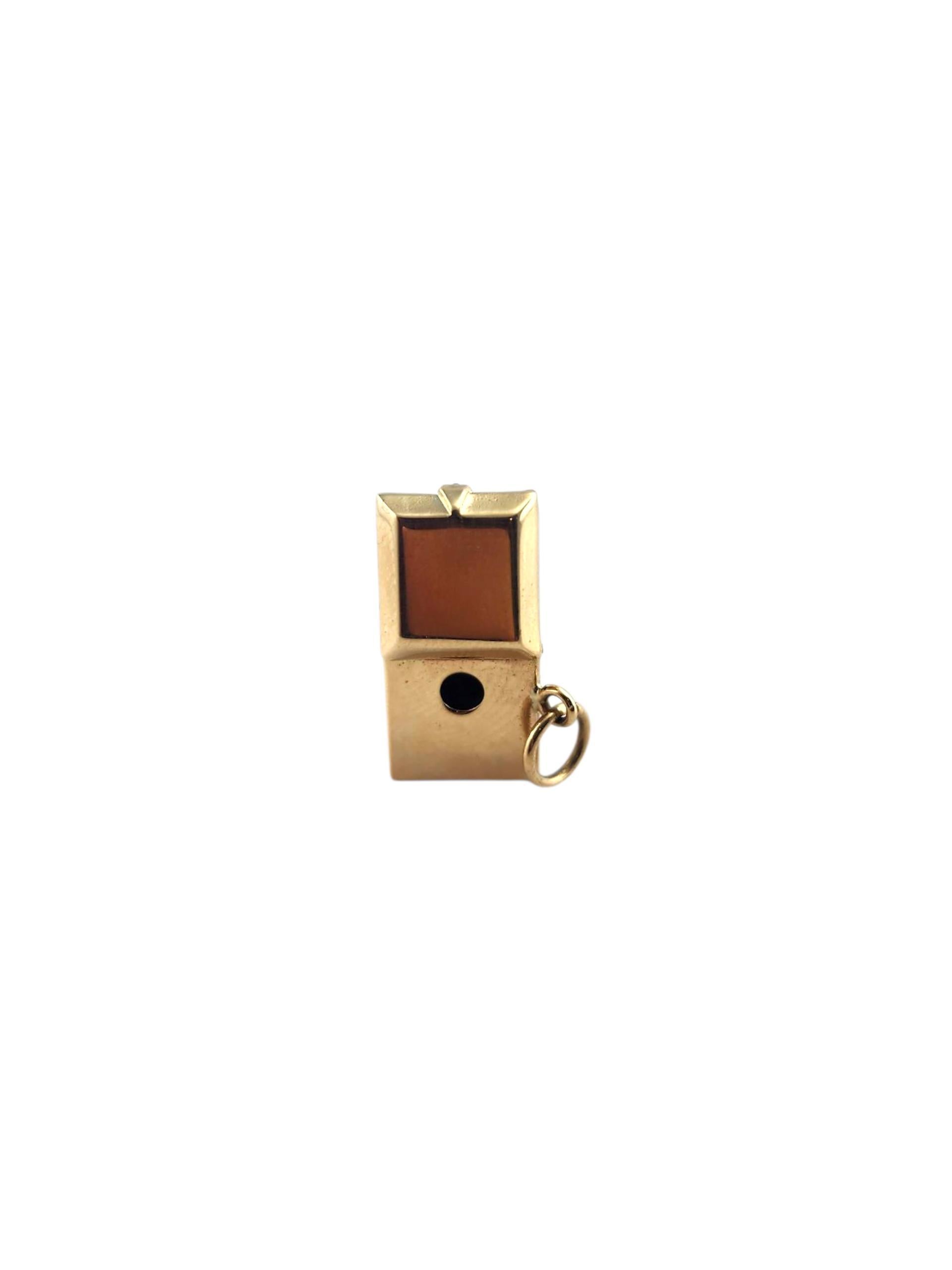 Women's 14K Yellow Gold Victrola Phonograph Charm #22003 For Sale