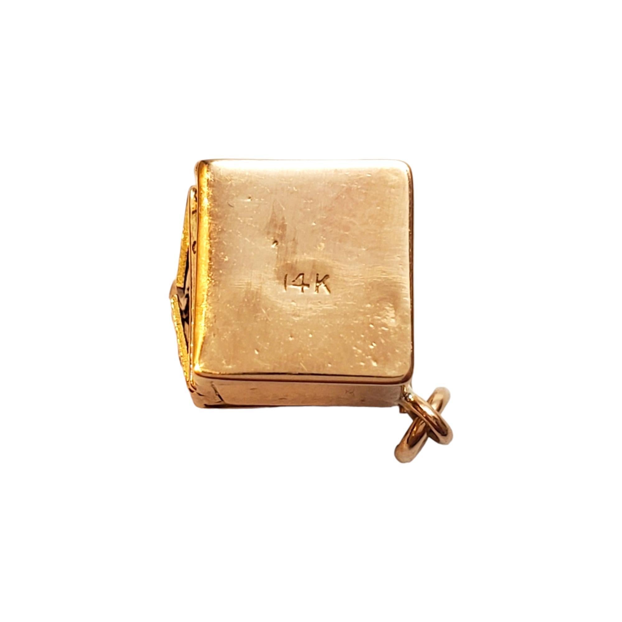 14K Yellow Gold Victrola Phonograph Stanhope NYC Charm #17885 For Sale 3