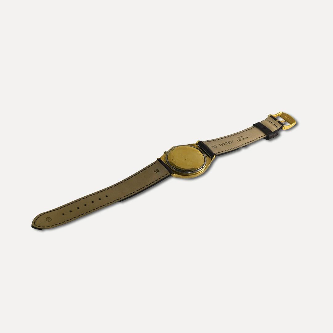 14K Gelbgold Vintage Bulova Accutron Uhr (34 mm) im Angebot 2