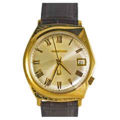 14K Yellow Gold Vintage Bulova Accutron Watch (34mm)