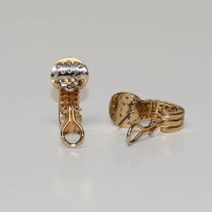 14K Yellow Gold Vintage Diamond Earrings 2.30ct