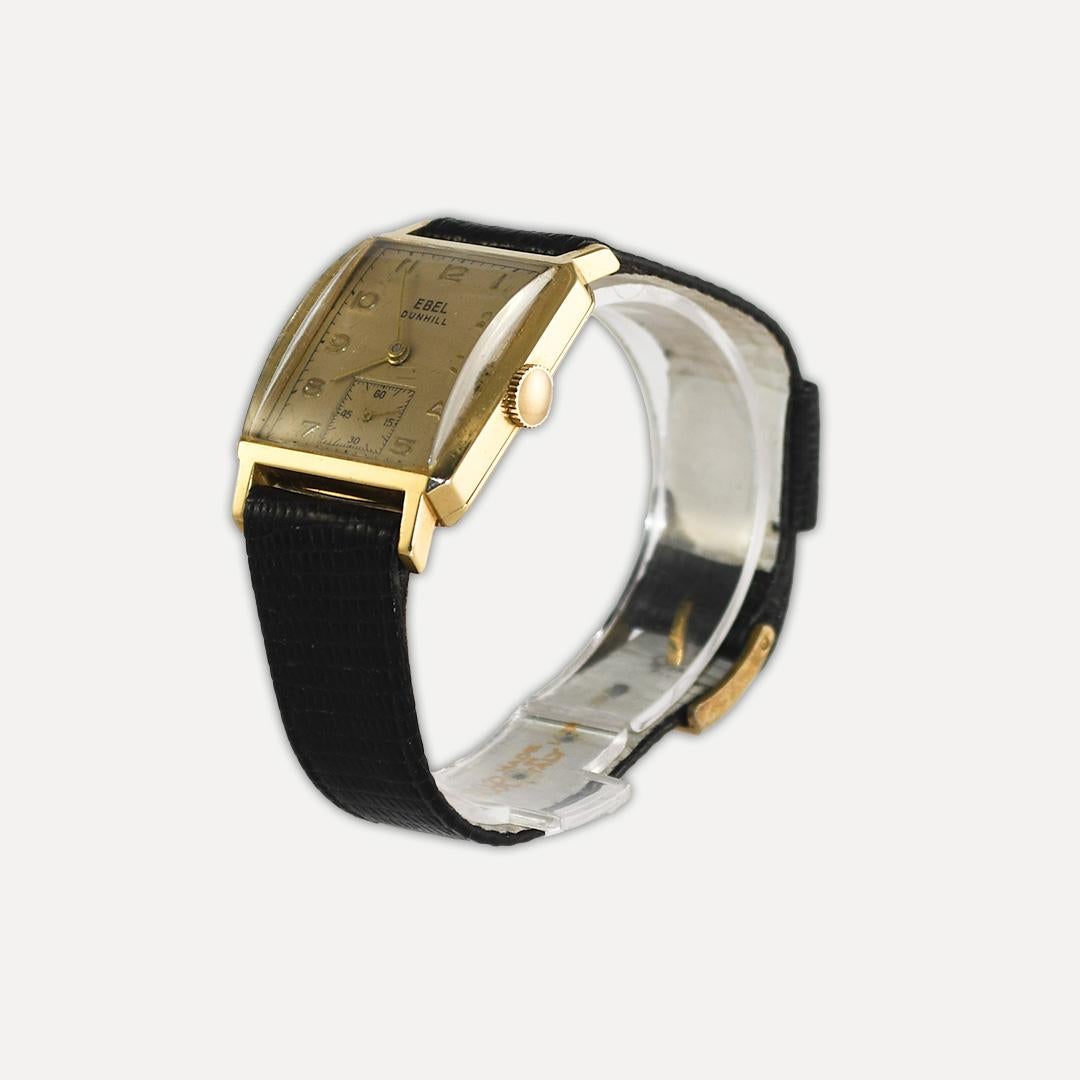 14K Gelbgold Vintage Ebel Herrenuhr (26mm) 2