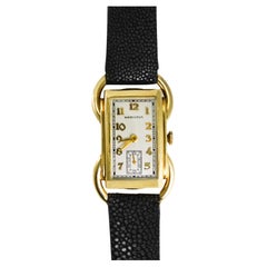 14K Yellow Gold Vintage Hamilton Curvex Wristwatch 19j, 31g