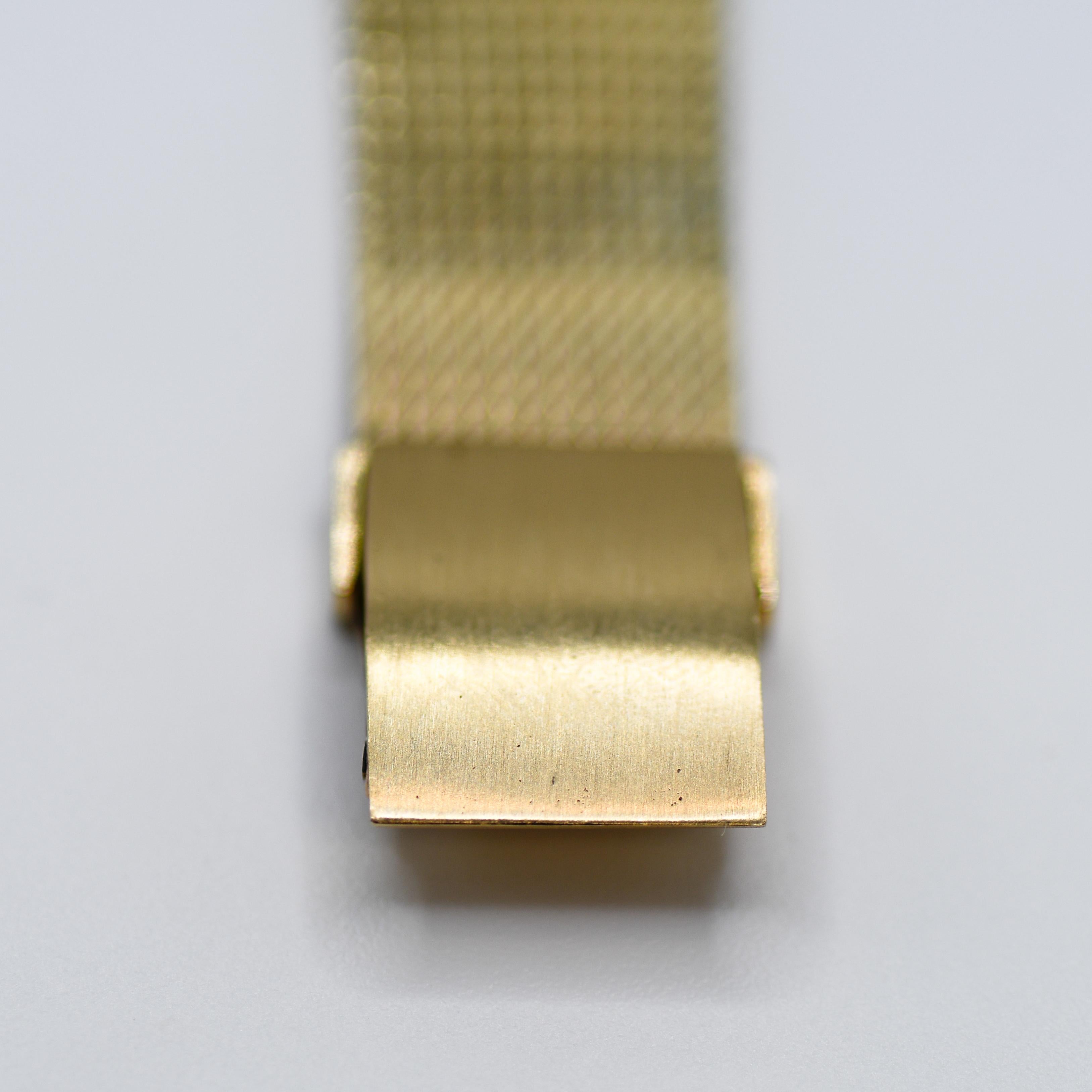 14K Yellow Gold Vintage Longines Diamond Bezel Watch 28mm 1