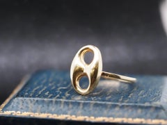 14k Yellow Gold Vintage Mariner Link Ring