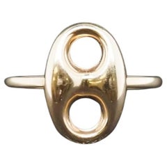 14k Yellow Gold Vintage Mariner Link Ring