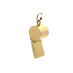 14K Gelbgold Vintage Pfeife Charme/Anhänger