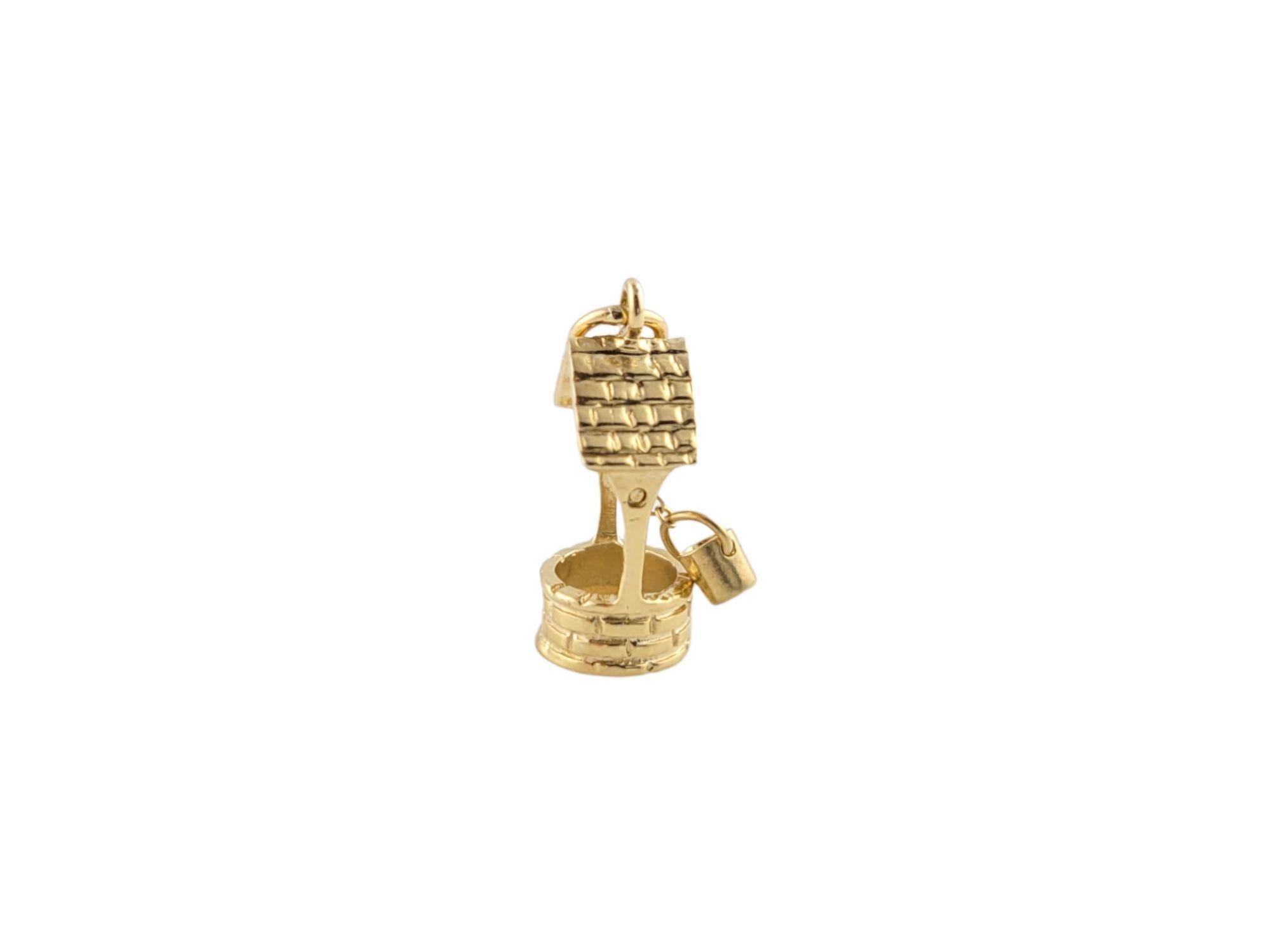 Women's 14K Yellow Gold Water Well Charm #12963 For Sale