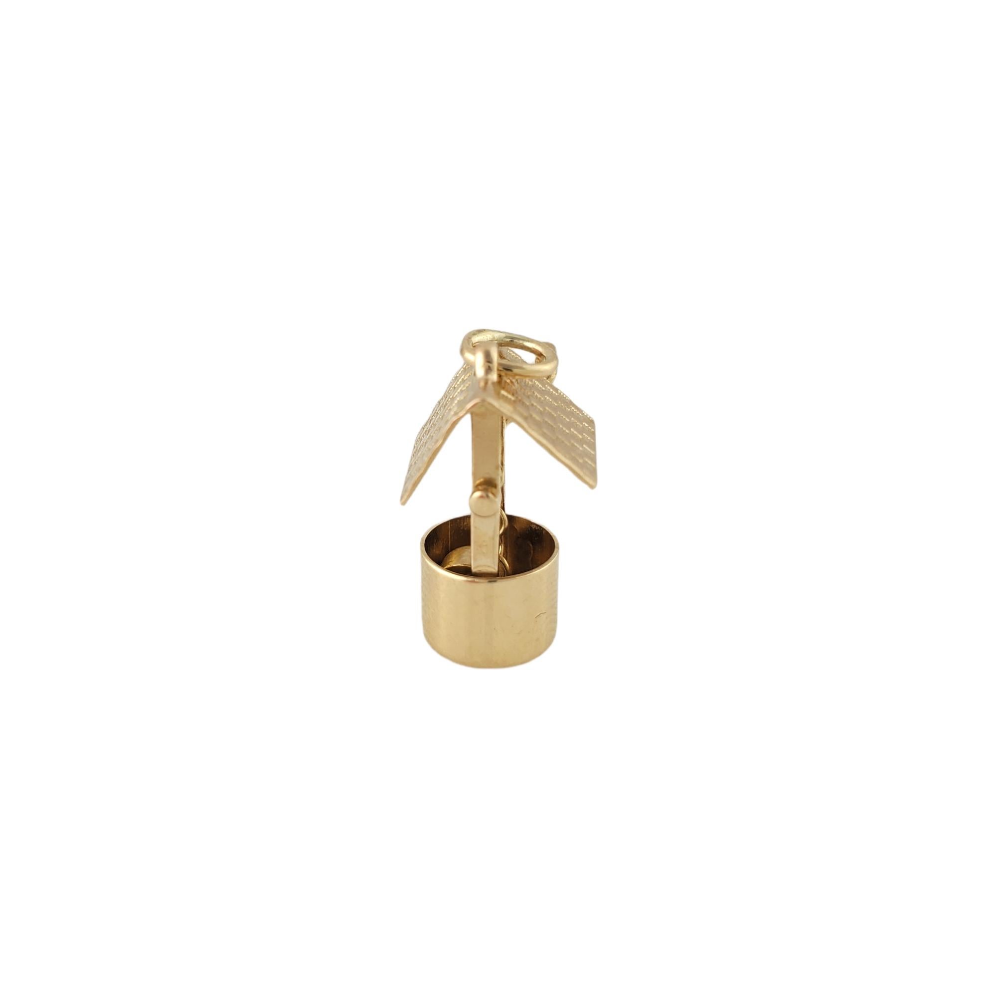 Women's or Men's 14K Yellow Gold Watering Hut Charm For Sale