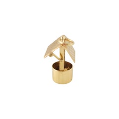 14K Yellow Gold Watering Well Charm