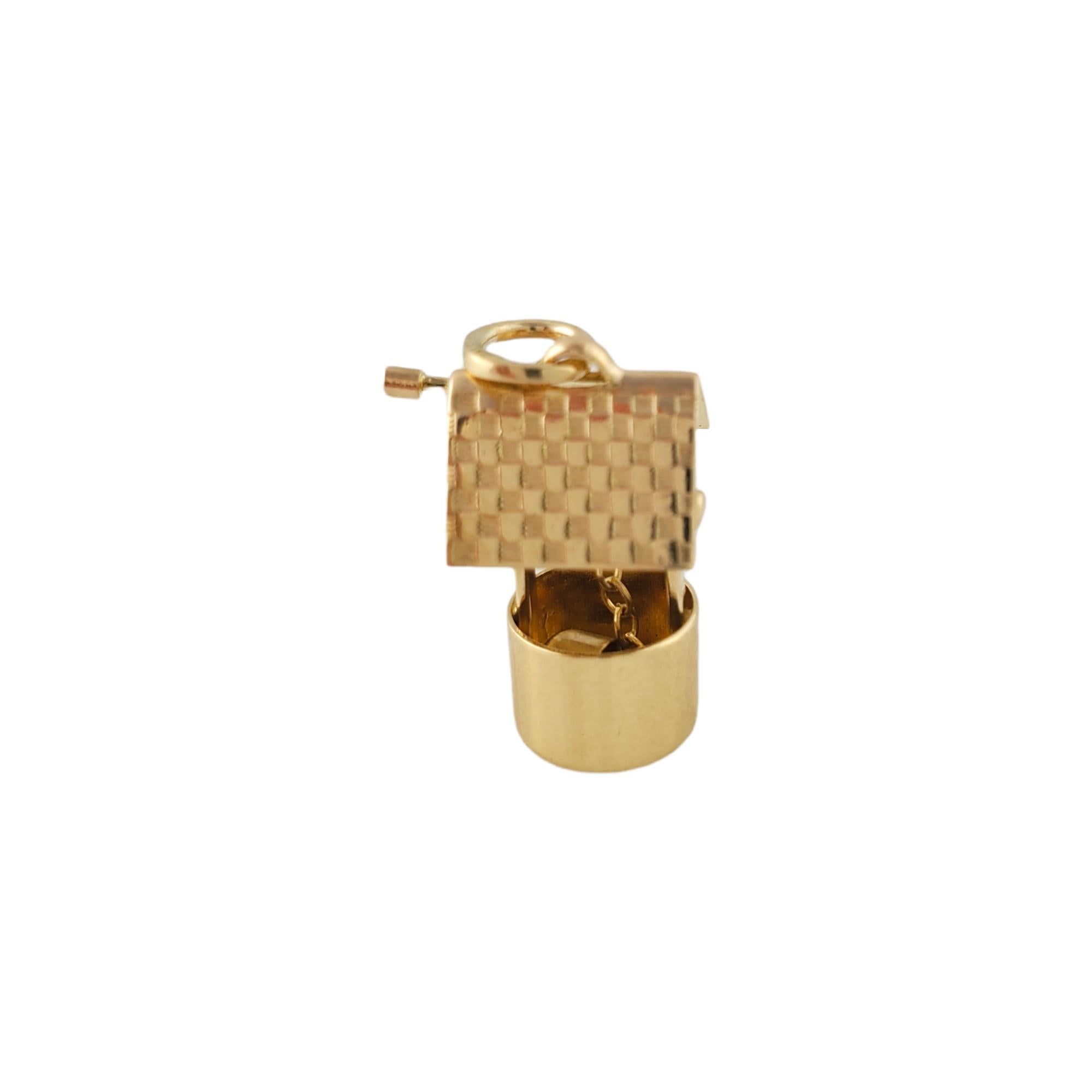 Women's 14K Yellow Gold Watering Well Charm For Sale