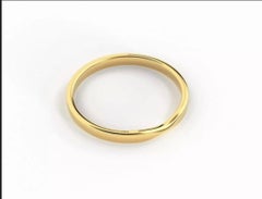 14K Yellow Gold Wedding Ring Band Women wedding band Simple gold Thin band
