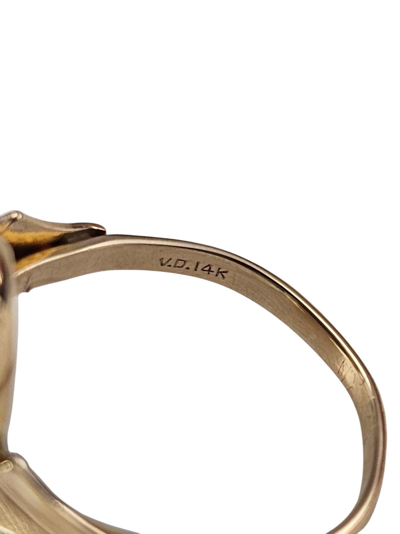 Anillo de oro amarillo de 14 quilates con camafeo de ángel azul Wedgewood #23998 en venta 2