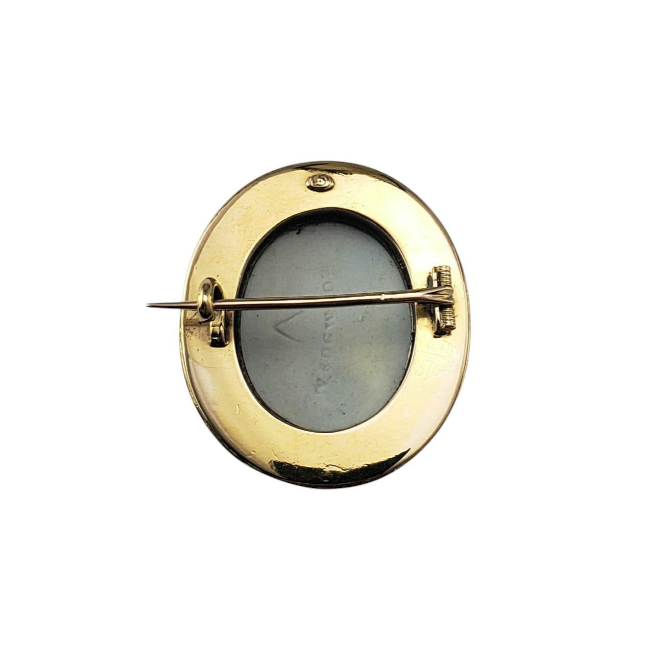 14K Gelbgold Wedgwood Jaspisware Brosche/Pin #21094 Damen im Angebot