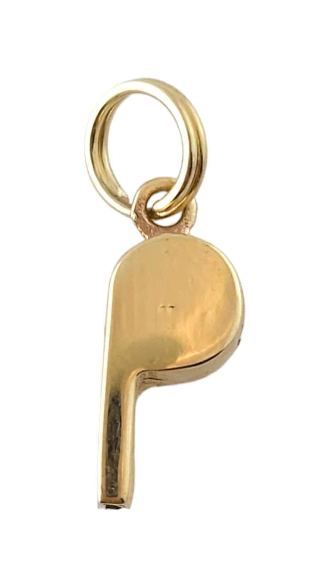 14K Yellow Gold Whistle Charm #17585 1